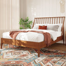 Bohemian Platform Bed With Tall Headboard by HouseOfZazla