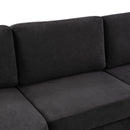 Modern 3 Seater Upholstered Sofa With Curved Design by HouseOfZazla