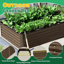 8x4x1.5 ft Galvanized Raised Garden Bed