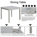 Dining Table Set With Crystal Decoration And Upholstered Chairs by Unique Piece Furniture