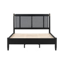 Solid Wood Queen Bed, Heavy Duty 500 lbs Support, No Box Spring Needed