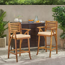 Barstool With Soft Curved Lines And Sturdy Frame (Set of 2) - Brown by HouseOfZazla