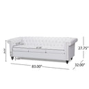Chesterfield Style 3 Seater Sofa With Deep Button Tufting by HouseOfZazla