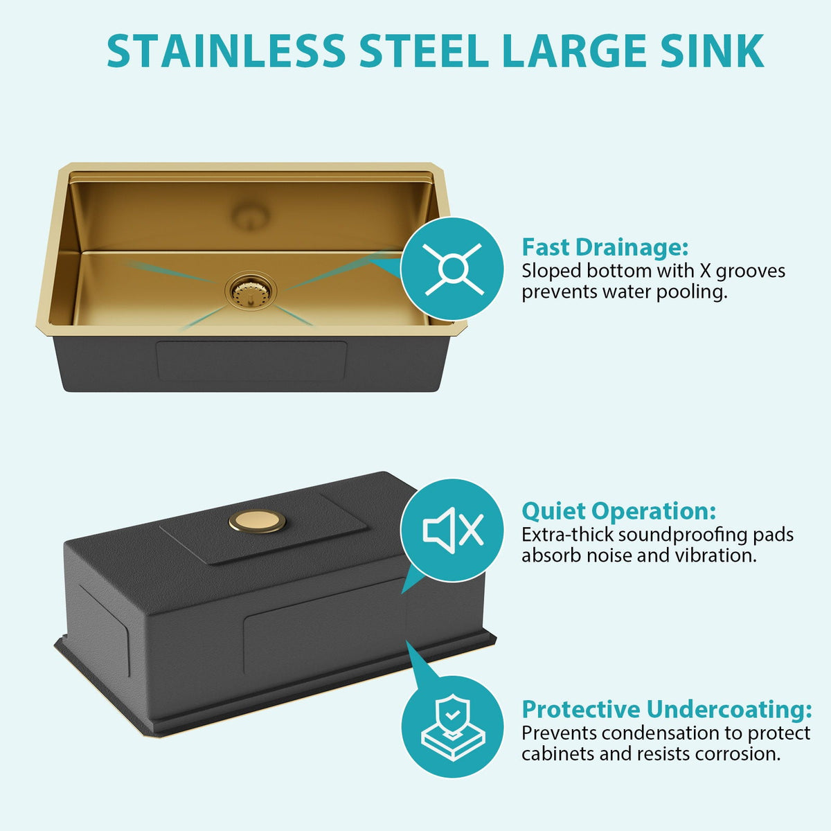 Stainless Steel Undermount Kitchen Sink With Workstation, photo 8 of 14
