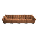 Modern Sofa & Pillows, Textured Cover, High Rebound Cushions by HouseOfZazla