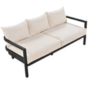 U_Style Multi-Person Outdoor Steel Sofa Set with Coffee Table
