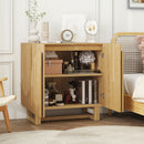 2 Door Cabinet, Suitable For Bedroom - Natural by HouseOfZazla