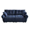 Modern Sofa & Pillows, Textured Cover, High Rebound Cushions by HouseOfZazla
