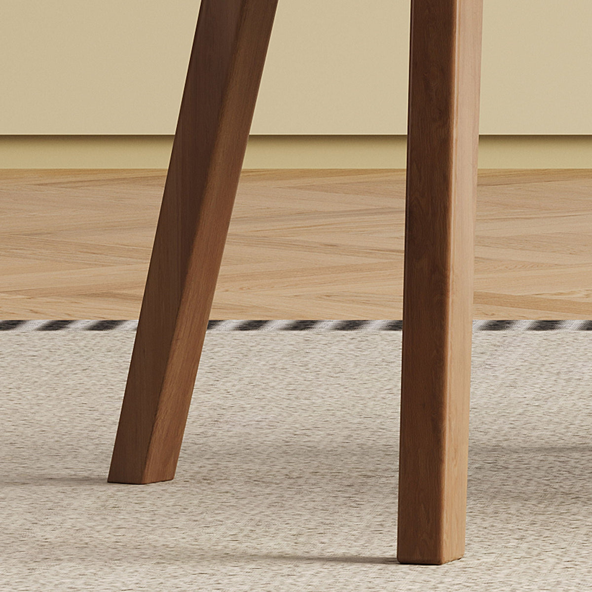 Dining Chair (Set of 2) - White / Deep Walnut, photo 7 of 11