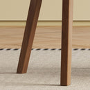 Dining Chair (Set of 2) - White / Deep Walnut by HouseOfZazla