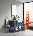 40x24 LED Lighted Bathroom Wall Mounted Mirror with High Lumen+Anti-Fog Separately Control+Dimmer Function