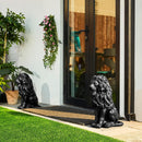 20.5" Resin Outdoor Lion Statue by HouseOfZazla