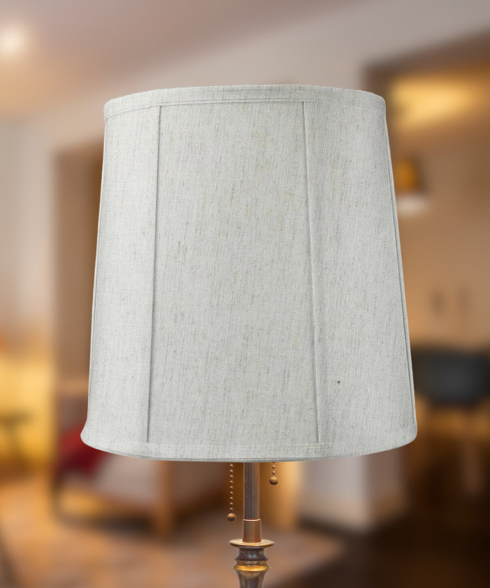 14"x16"x17" Tall Drum Lampshade Textured Oatmeal Fabric, Large Softback Cylinder for Tall Table Lamps, photo 4 of 6