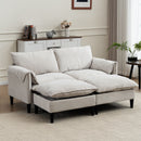 Convertible Combination Sofa With Footstools With Storage by Unique Piece Furniture