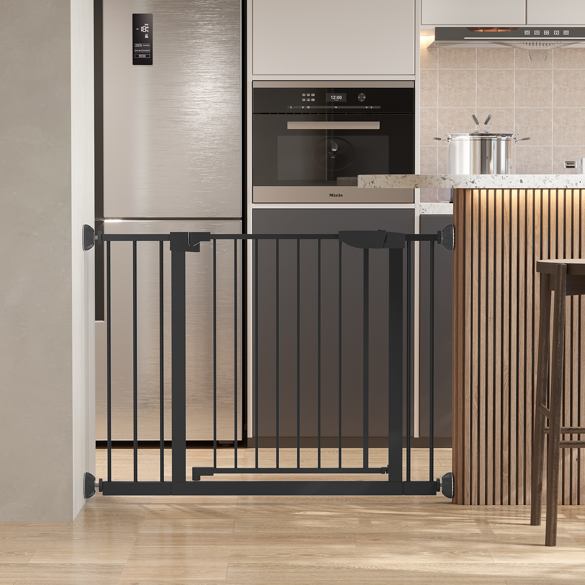 Wide Baby Gate with Wall Protector for Stairs and Doorways, photo 10 of 10