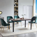 Dining Chairs With Metal Legs And Hollow Back Upholstered Dining Chairs by HouseOfZazla