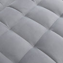 Modern Loveseat Futon Sofa With Pullout Bed, Adjustable Reclining Backrest, Toss Pillows by HouseOfZazla