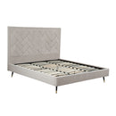 Crosby - Bed With Upholstered Headboard And Slats by HouseOfZazla