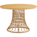 Outdoor dining simple bamboo chair table