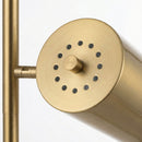 Harmony - Floor Lamp With Rotary Switch Triple Spots Block Base - Gold by HouseOfZazla