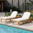 Outdoor Chaise Lounge With 5 Position Adjustable Backrest (Set of 2) by HouseOfZazla