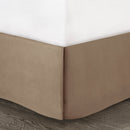 7 Piece Faux Suede Comforter Set Tan Queen