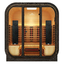 Peak Saunas El Capitan 4-Person Outdoor Full Spectrum Infrared Sauna with XL Medical-Grade Red Light Therapy and Smart WiFi App Control