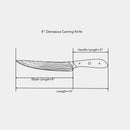 8" Damascus Carving Knife by Swiss Diamond