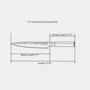 8" Hammered Carving Knife by Swiss Diamond