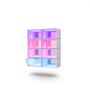 EXPO Smart LED Display Case Smarter Kit (8 Pack)