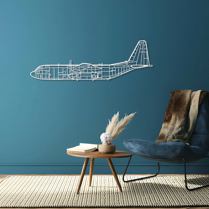 C-130 Metal Aircraft Wall Art - NCP0039