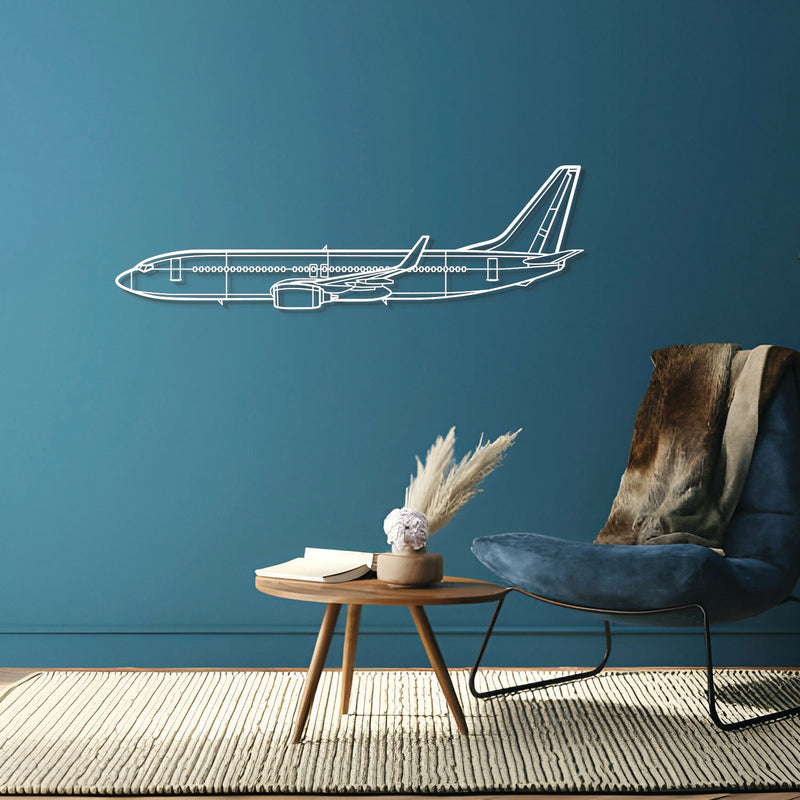 737-800 Metal Aircraft Wall Art - NCP0007