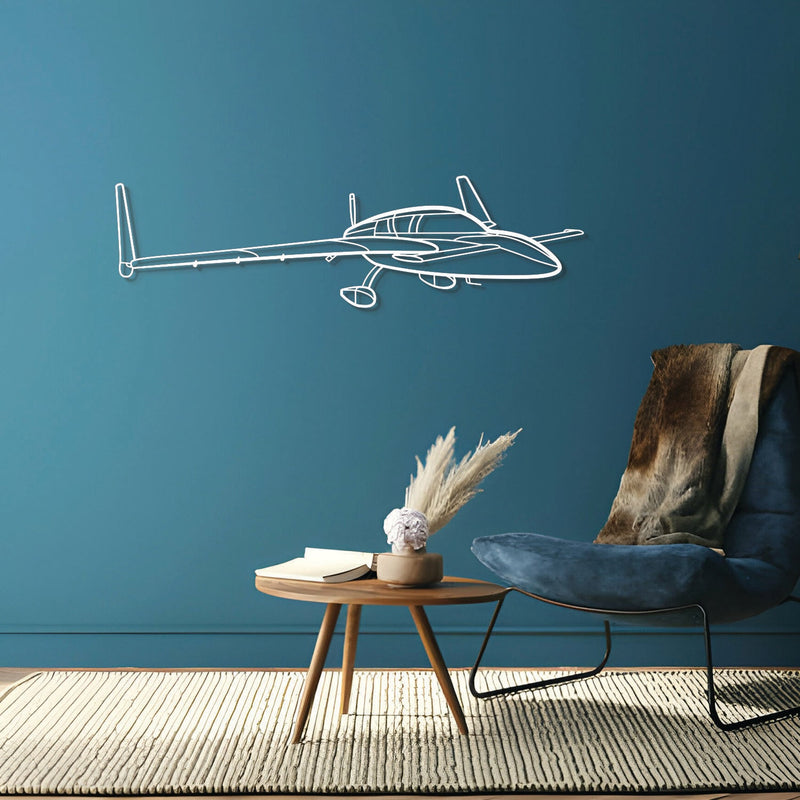 Cozy MK IV Angle Metal Aircraft Wall Art - NCP0270