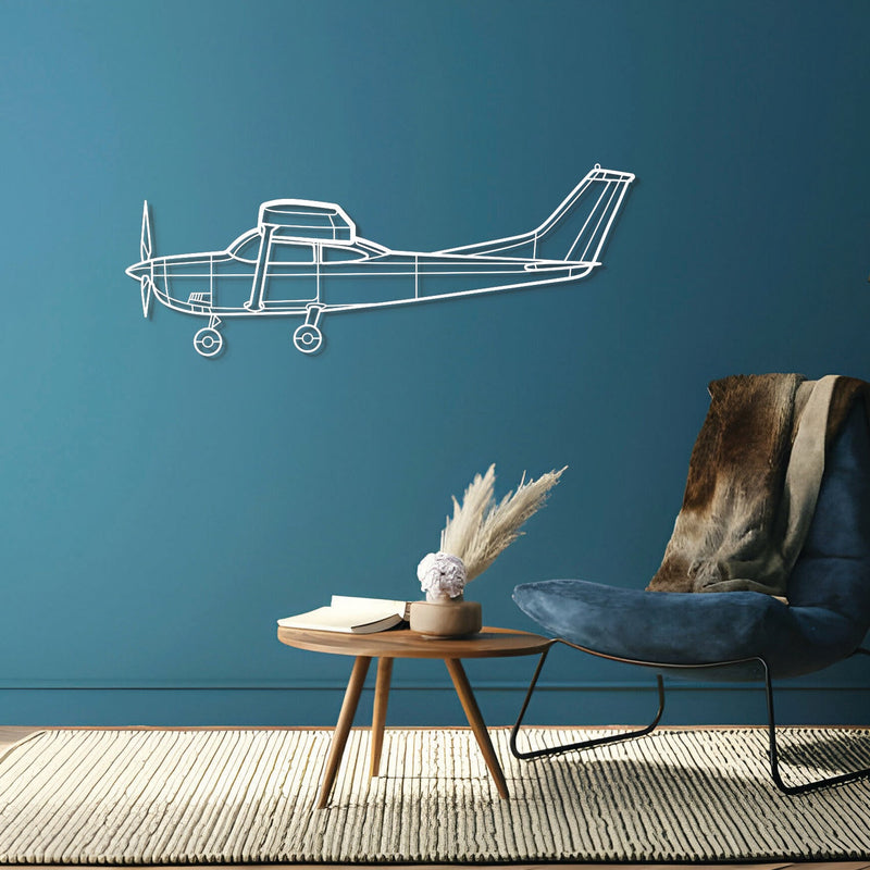 182H Skylane Metal Aircraft Wall Art - NCP0154