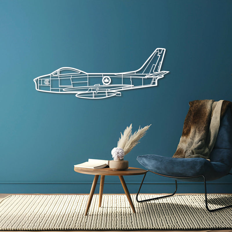 F86 Sabre Canada Metal Aircraft Wall Art - NCP0225