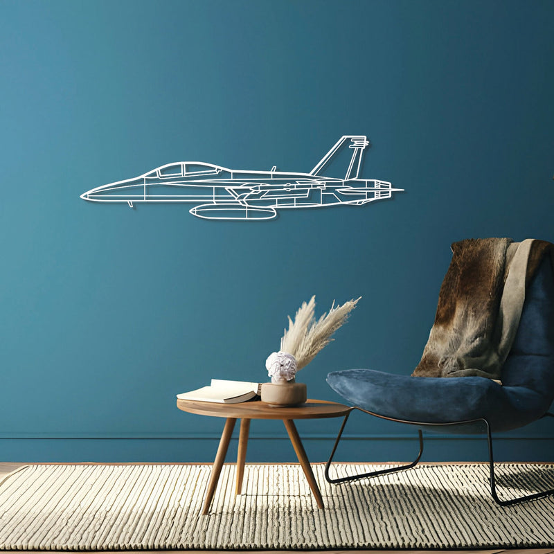 F/A-18F Super Hornet Metal Aircraft Wall Art - NCP0085