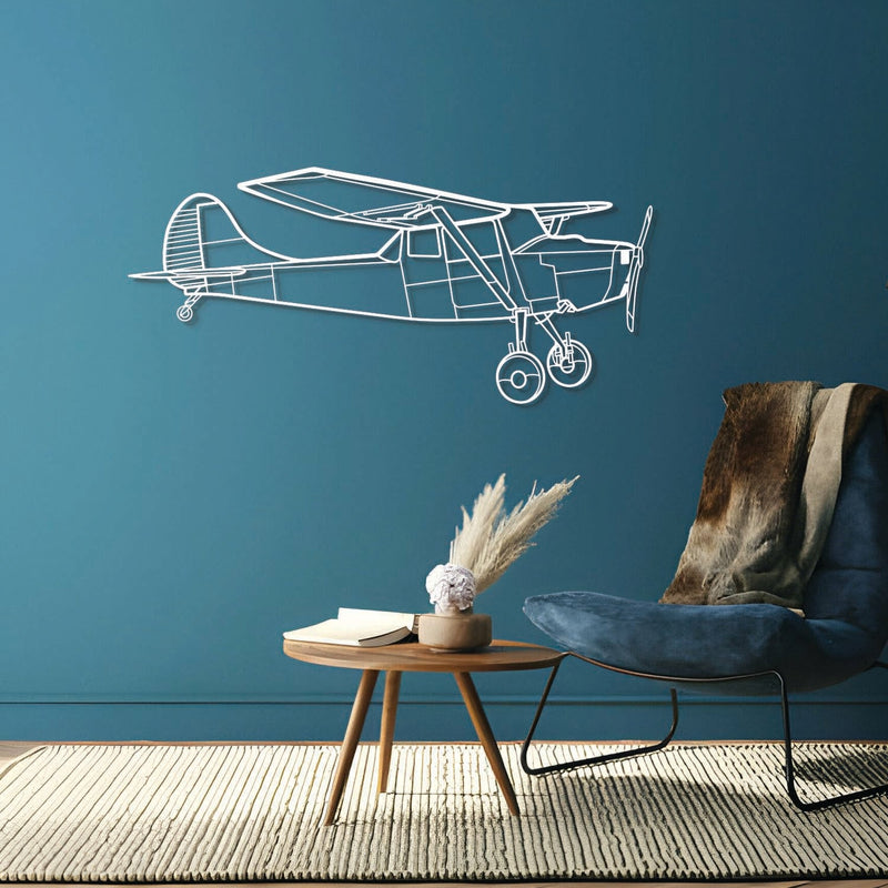 O-1 Bird Dog Metal Aircraft Wall Art - NCP0434