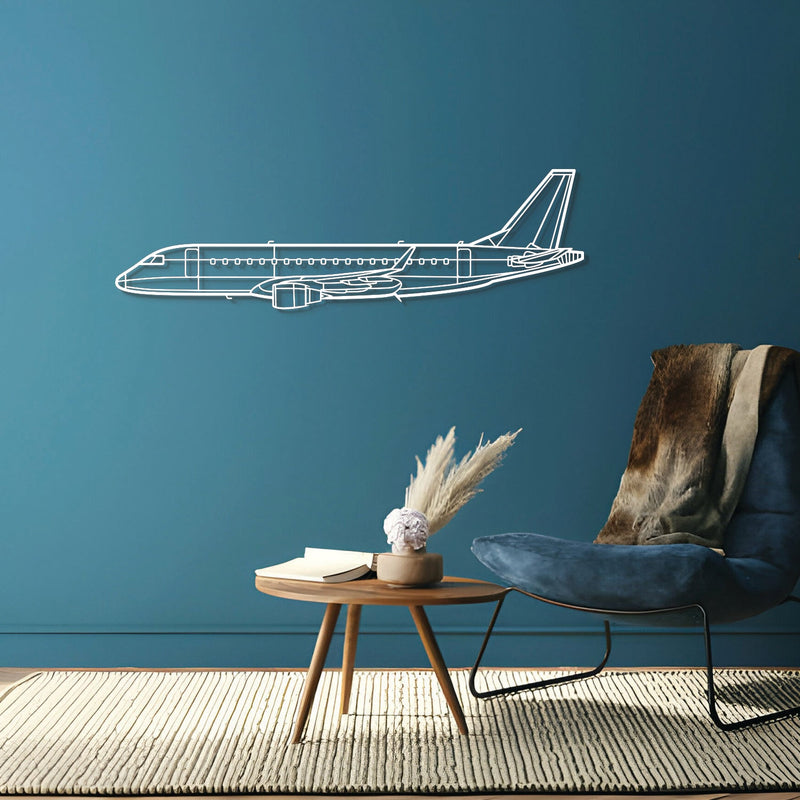 E175 Metal Aircraft Wall Art - NCP0061