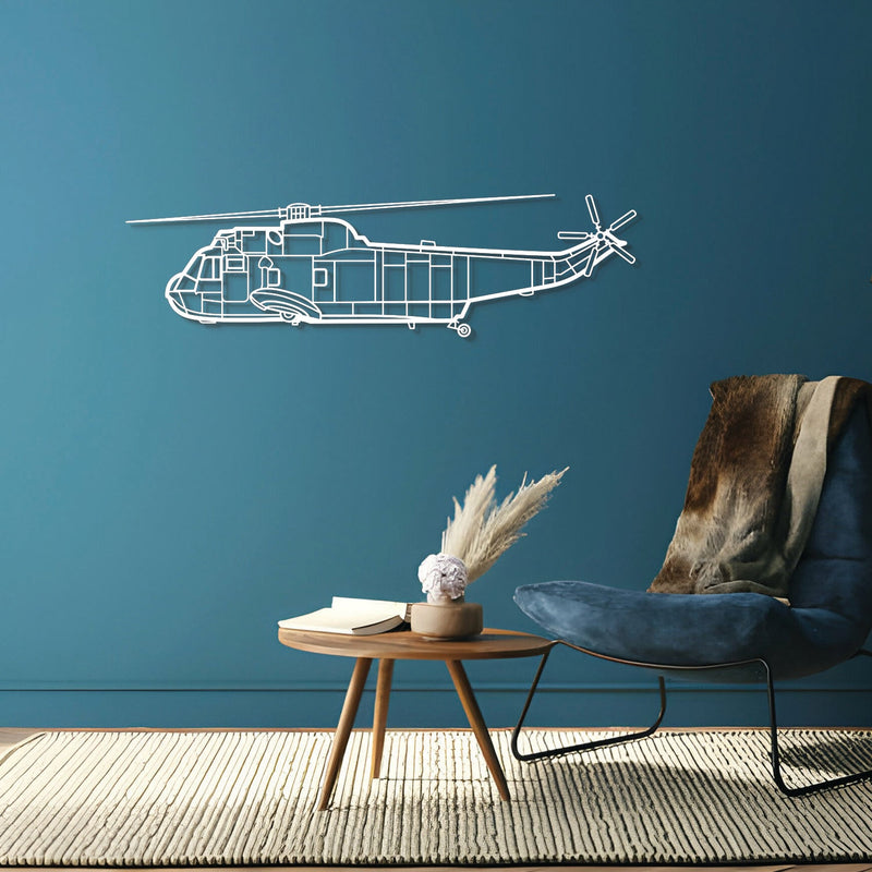 SH-3 Sea King Metal Aircraft Wall Art - NCP0125