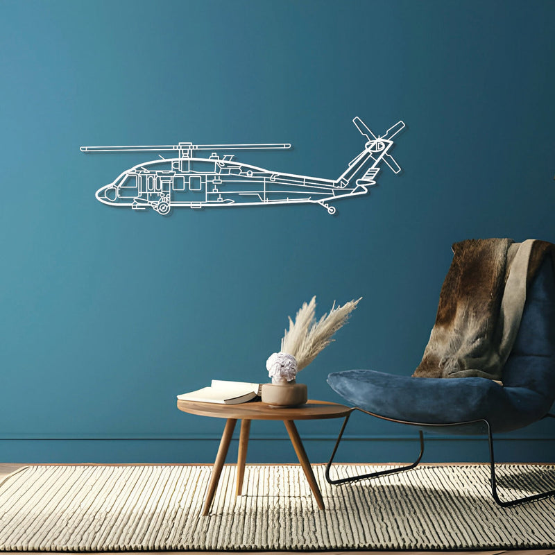 UH-60 Black Hawk Metal Aircraft Wall Art - NCP0146