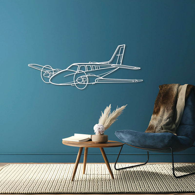 Baron 58 Metal Aircraft Wall Art - NCP0034