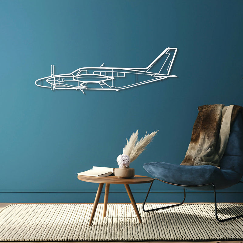 PA-31T Cheyenne Metal Aircraft Wall Art - NCP0239