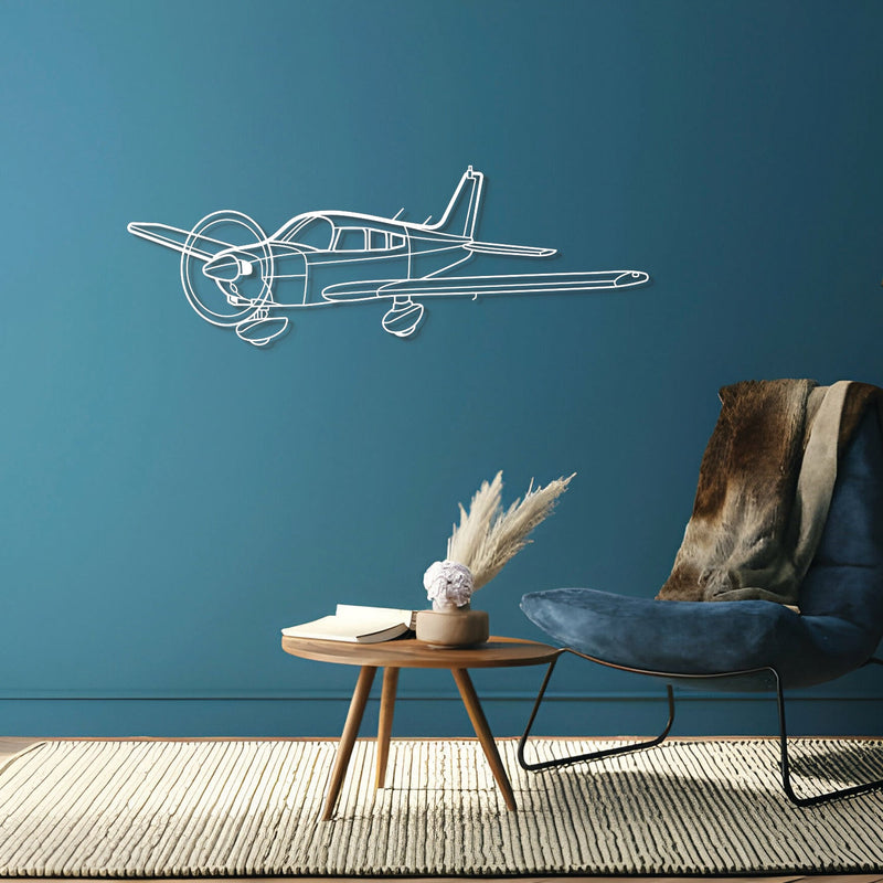 Warrior II Angle Metal Aircraft Wall Art - NCP0401