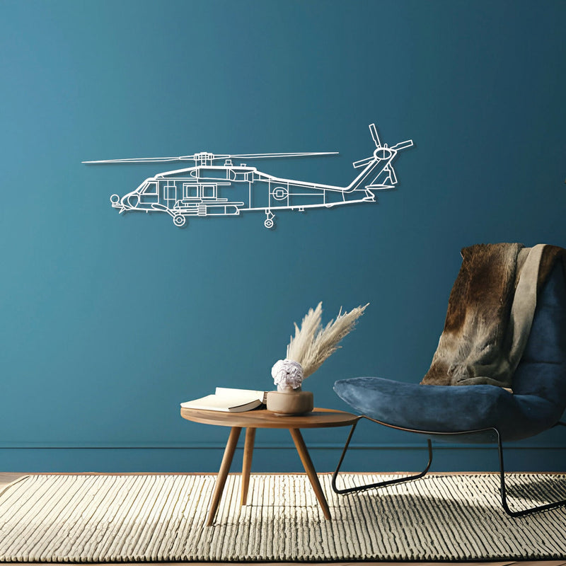 HH60-H Sea Hawk Metal Aircraft Wall Art - NCP0284