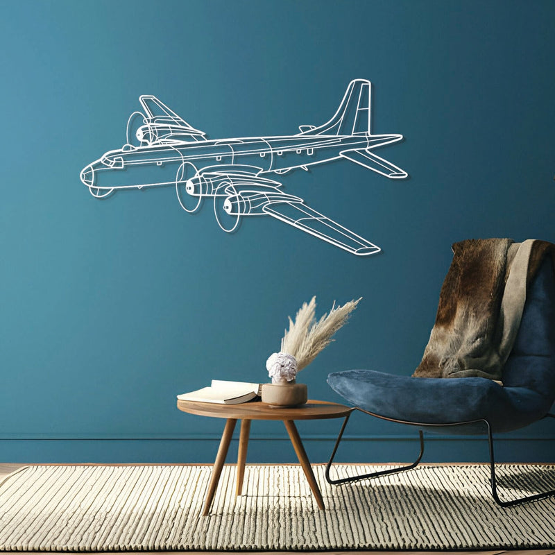 CP-107 Argus Angle Metal Aircraft Wall Art - NCP0417