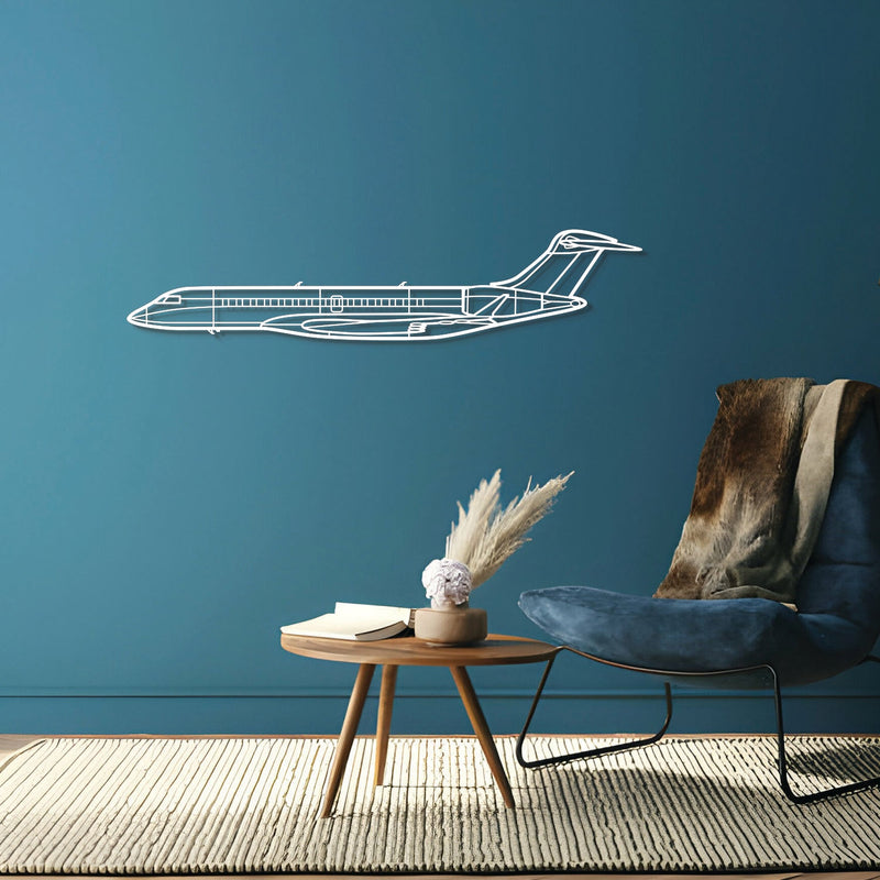 Global 7500 Metal Aircraft Wall Art - NCP0092