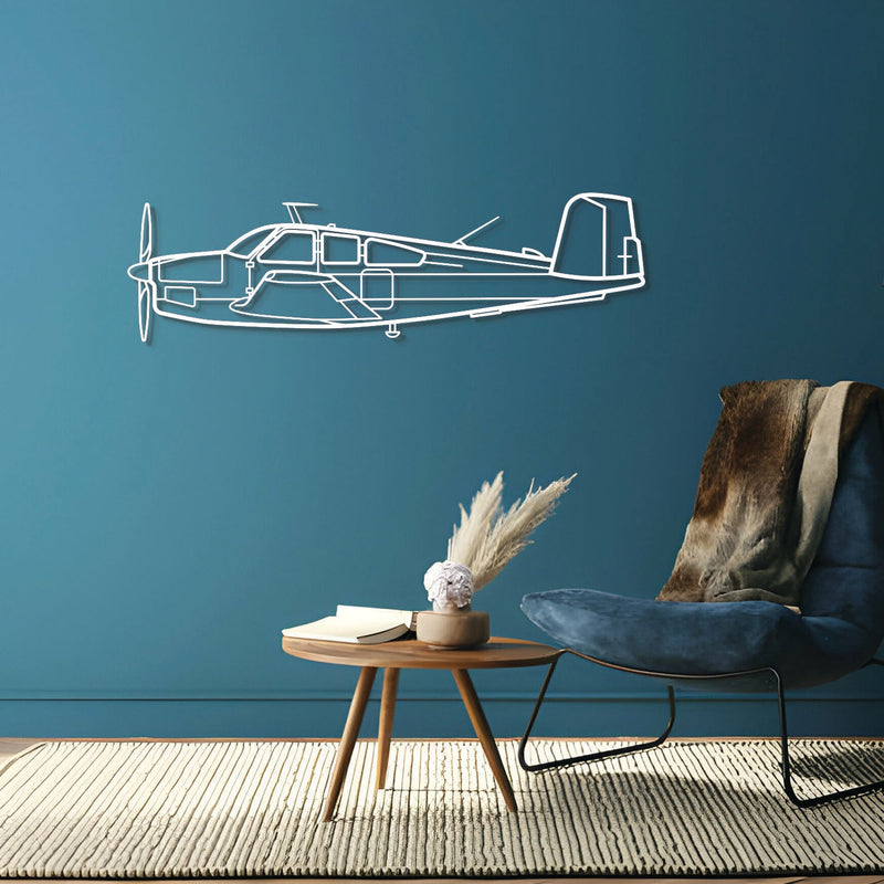 V35 Bonanza Metal Aircraft Wall Art - NCP0148