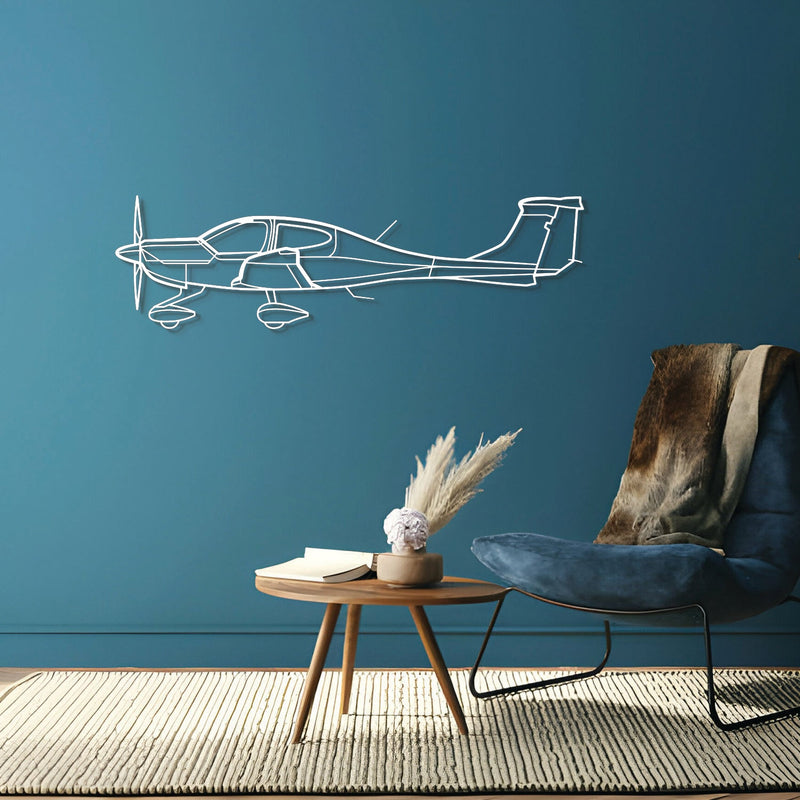 DA40 Metal Aircraft Wall Art - NCP0055