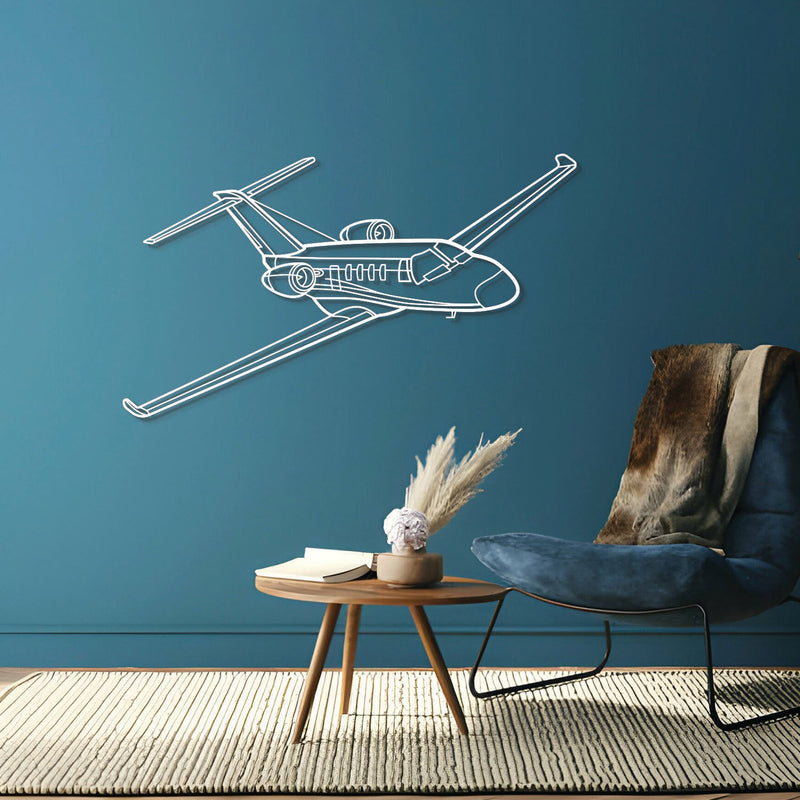 Citation M2 Angle Metal Aircraft Wall Art - NCP0049