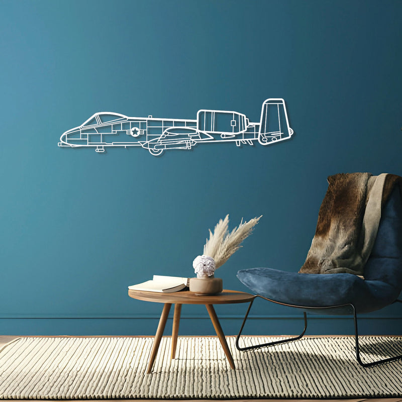 A-10 Thunderbolt 2 Metal Aircraft Wall Art - NCP0015